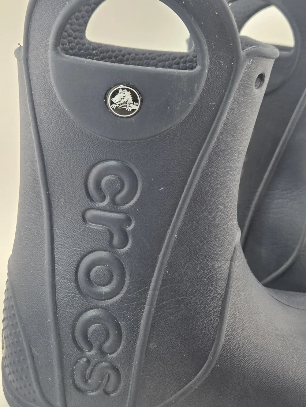 Crocs Youth Handle It Rain Boots Childrens Size C9 Navy Blue Waterproof Shoes